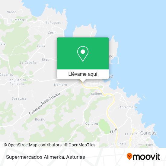 Mapa Supermercados Alimerka