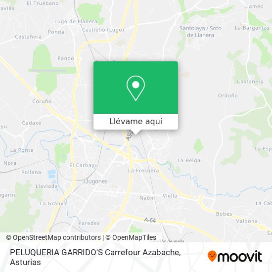 Mapa PELUQUERIA GARRIDO'S Carrefour Azabache