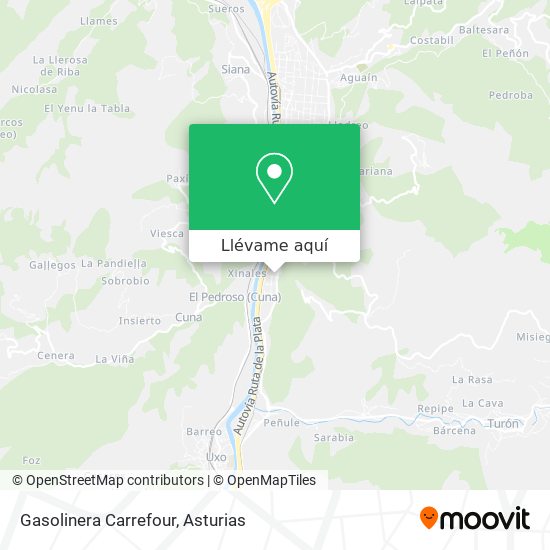 Mapa Gasolinera Carrefour