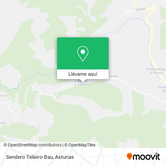 Mapa Sendero Txileiro-Bau