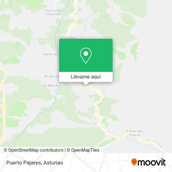 Mapa Puerto Pajares