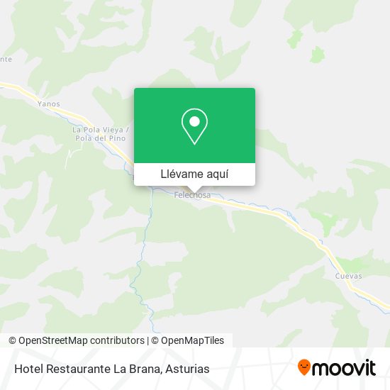 Mapa Hotel Restaurante La Brana