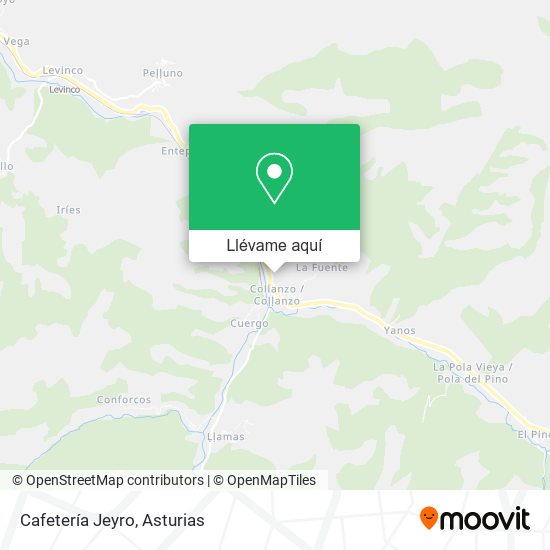 Mapa Cafetería Jeyro