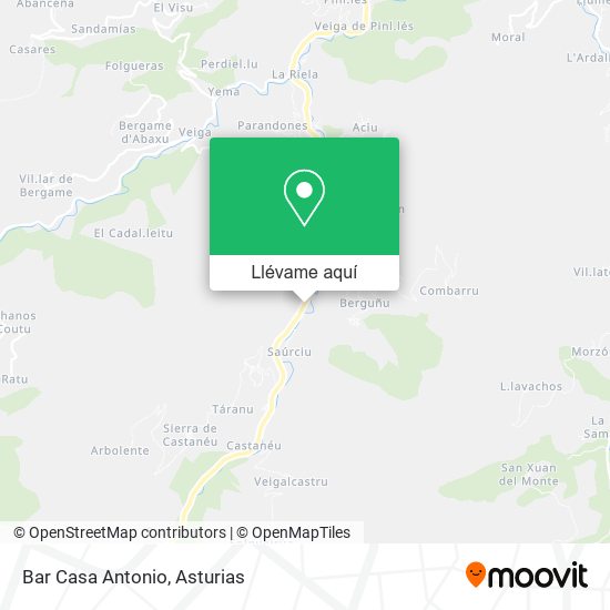 Mapa Bar Casa Antonio