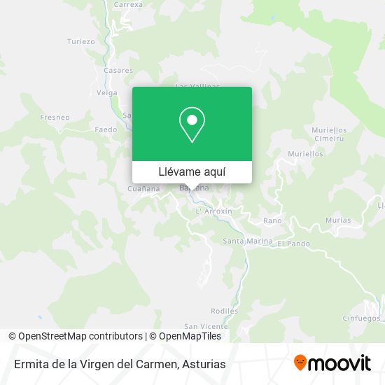 Mapa Ermita de la Virgen del Carmen