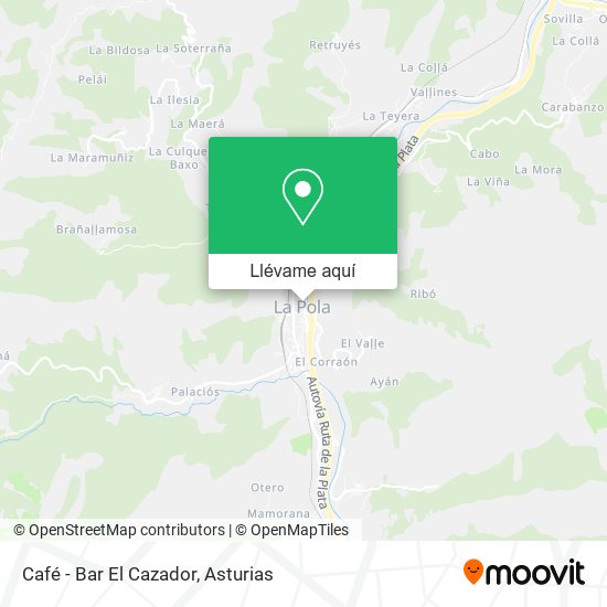 Mapa Café - Bar El Cazador