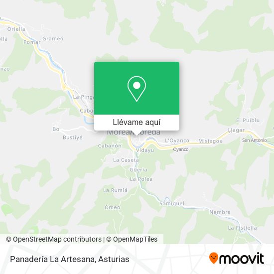 Mapa Panadería La Artesana