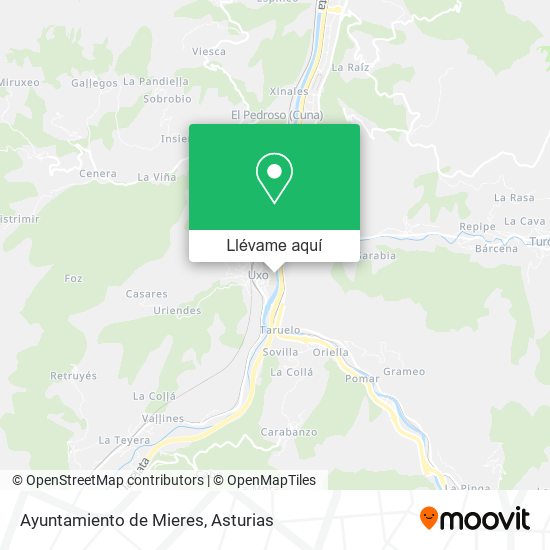 Mapa Ayuntamiento de Mieres