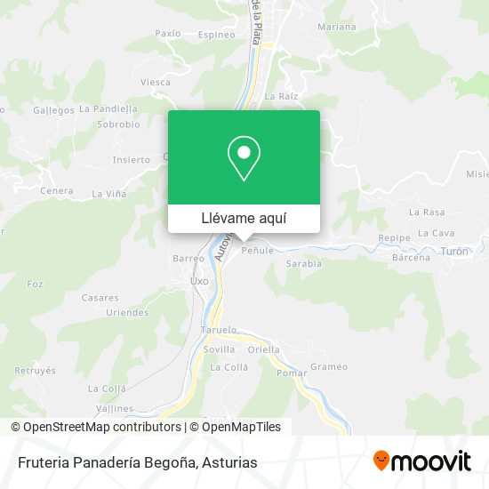 Mapa Fruteria Panadería Begoña