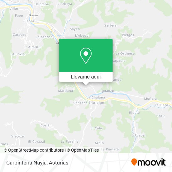 Mapa Carpintería Nayja