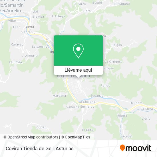 Mapa Coviran Tienda de Geli