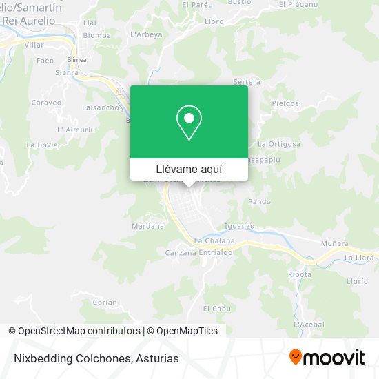 Mapa Nixbedding Colchones