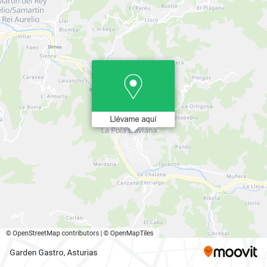 Mapa Garden Gastro