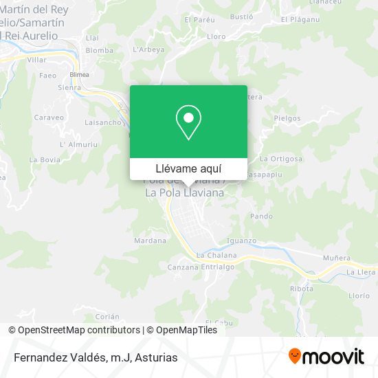 Mapa Fernandez Valdés, m.J
