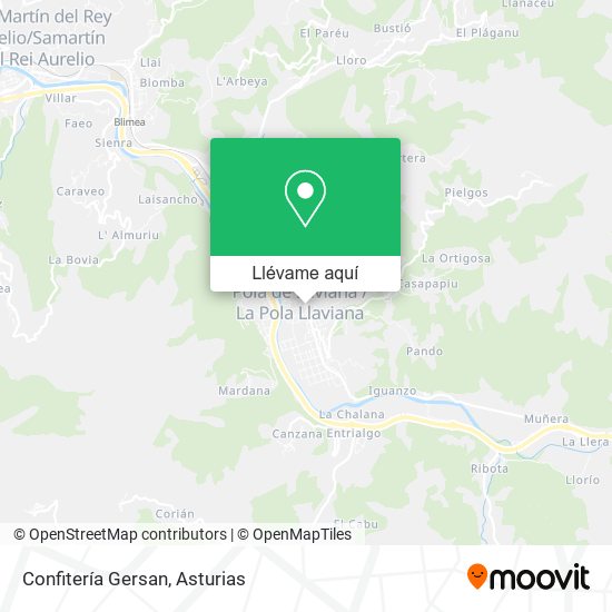 Mapa Confitería Gersan
