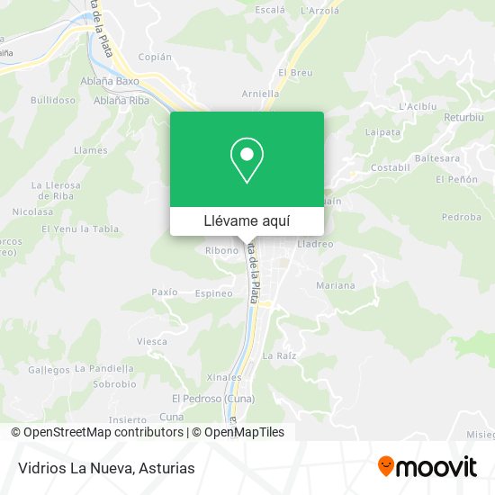 Mapa Vidrios La Nueva