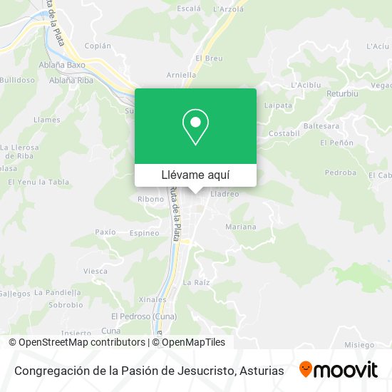 Mapa Congregación de la Pasión de Jesucristo