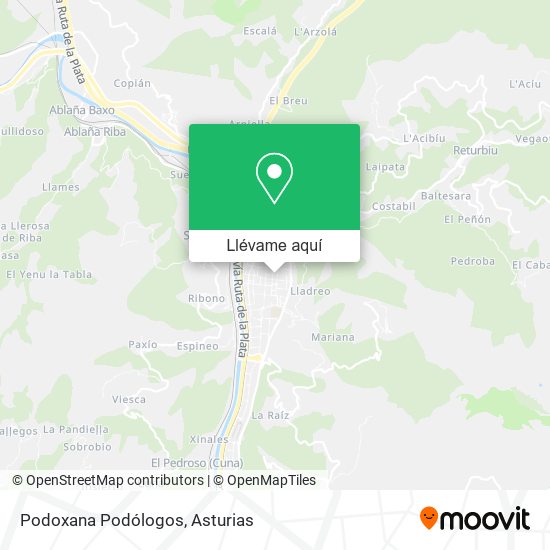 Mapa Podoxana Podólogos