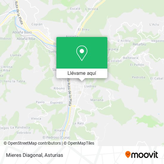 Mapa Mieres Diagonal