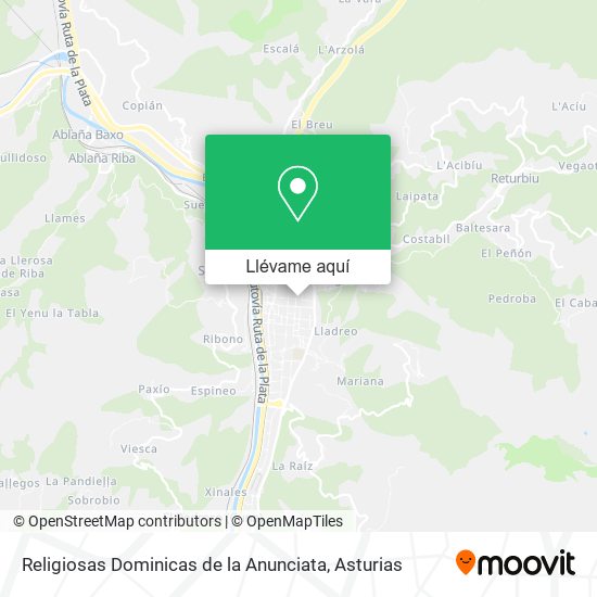 Mapa Religiosas Dominicas de la Anunciata