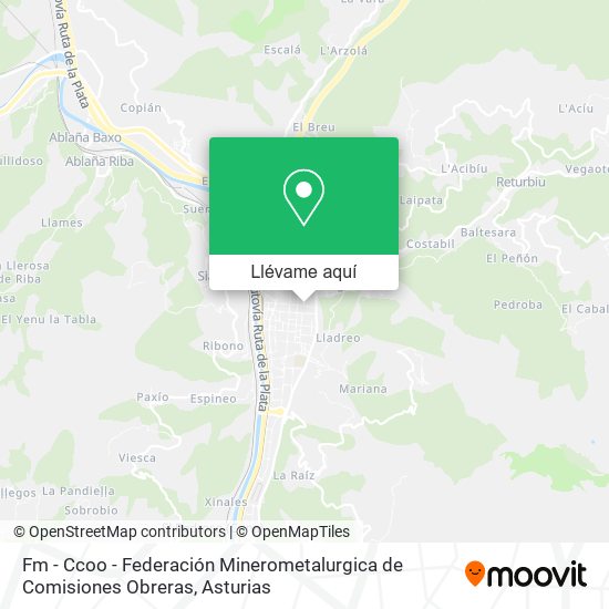 Mapa Fm - Ccoo - Federación Minerometalurgica de Comisiones Obreras