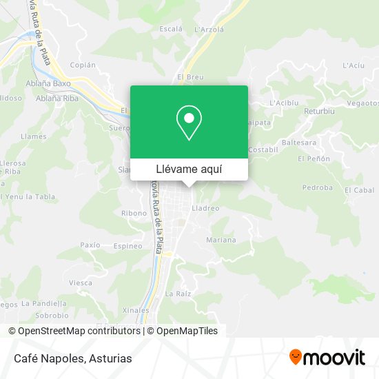 Mapa Café Napoles