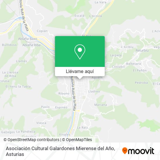 Mapa Asociación Cultural Galardones Mierense del Año