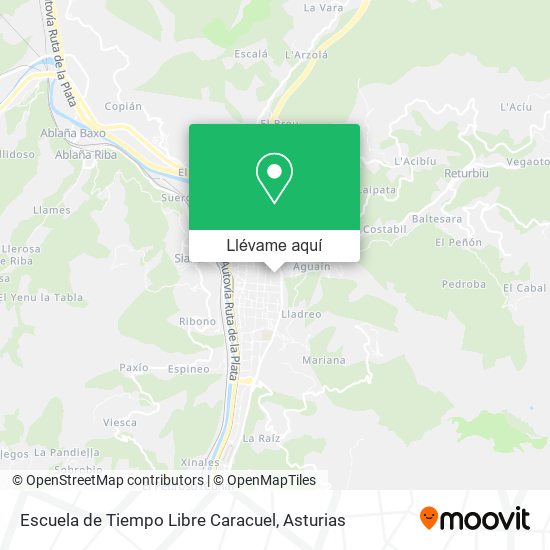 Mapa Escuela de Tiempo Libre Caracuel