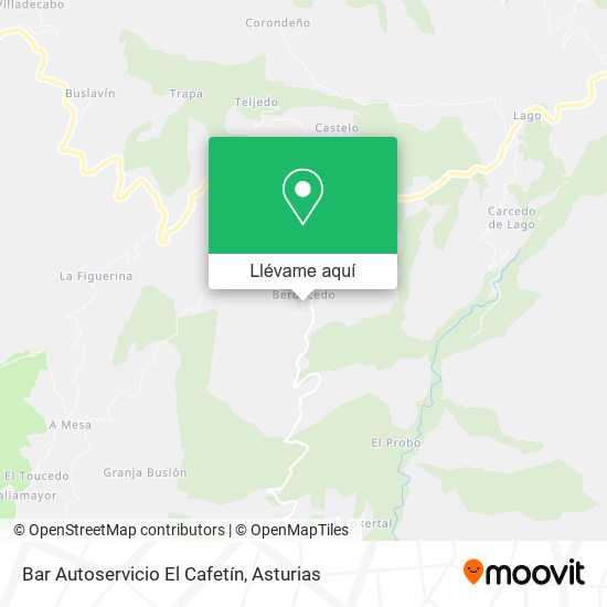Mapa Bar Autoservicio El Cafetín