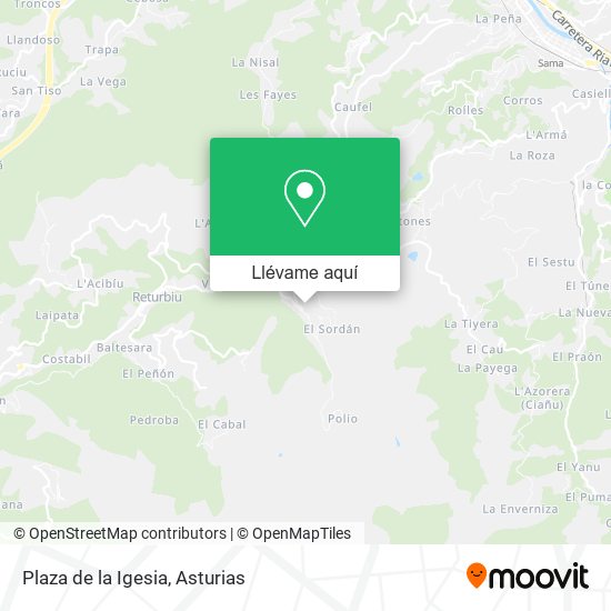 Mapa Plaza de la Igesia