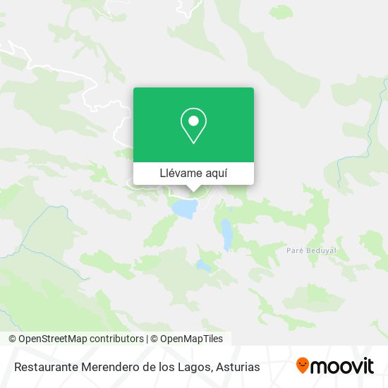 Mapa Restaurante Merendero de los Lagos