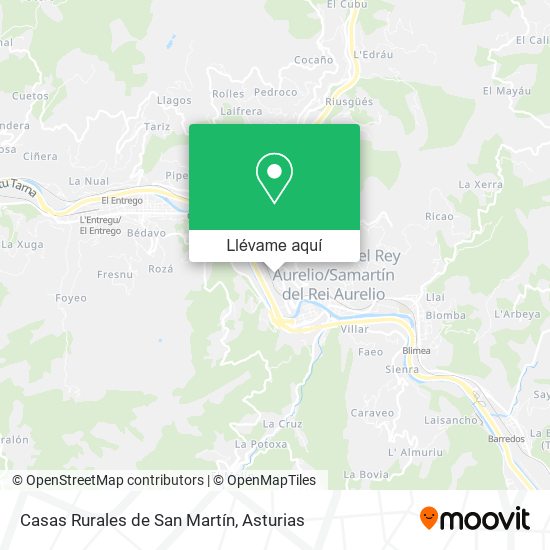 Mapa Casas Rurales de San Martín