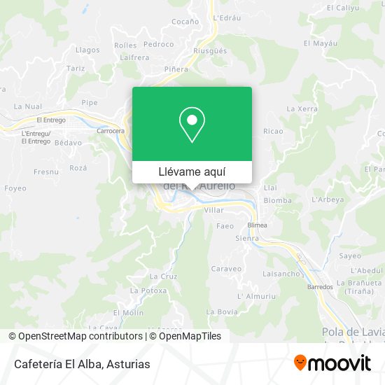 Mapa Cafetería El Alba