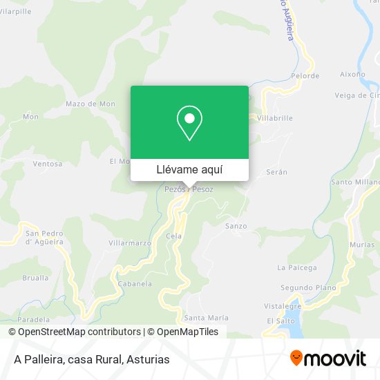 Mapa A Palleira, casa Rural