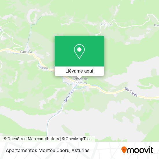 Mapa Apartamentos Monteu Caoru