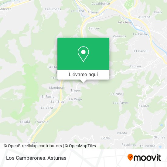 Mapa Los Camperones