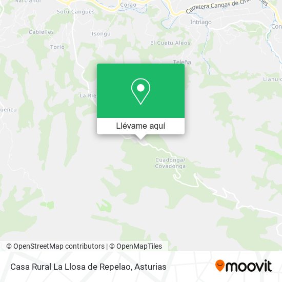 Mapa Casa Rural La Llosa de Repelao