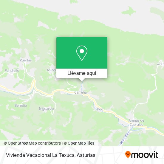 Mapa Vivienda Vacacional La Texuca