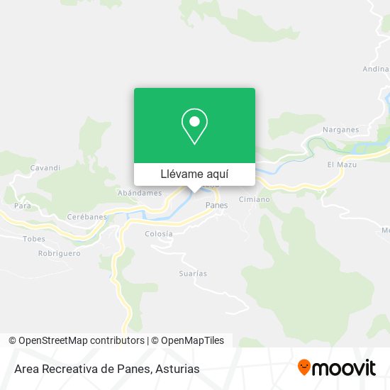 Mapa Area Recreativa de Panes