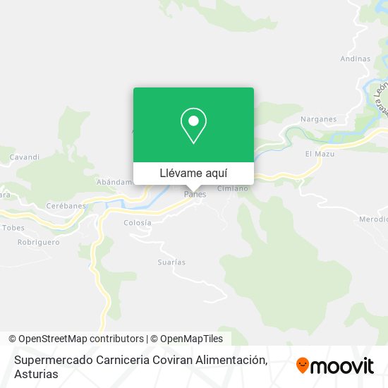 Mapa Supermercado Carniceria Coviran Alimentación