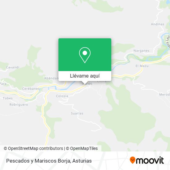 Mapa Pescados y Mariscos Borja