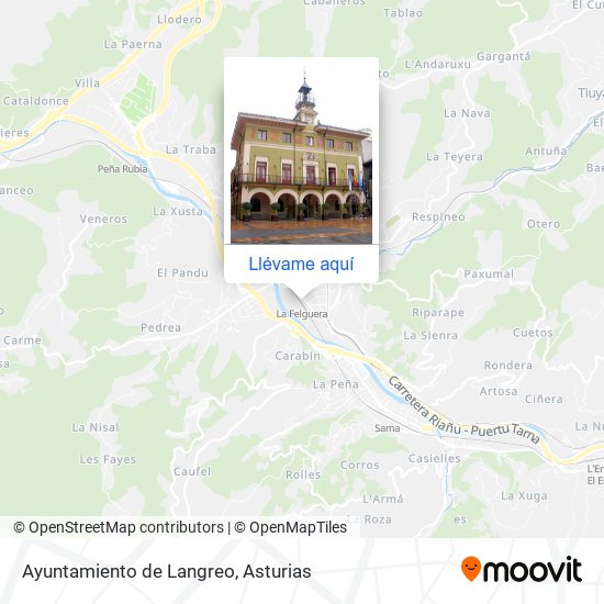 Mapa Ayuntamiento de Langreo