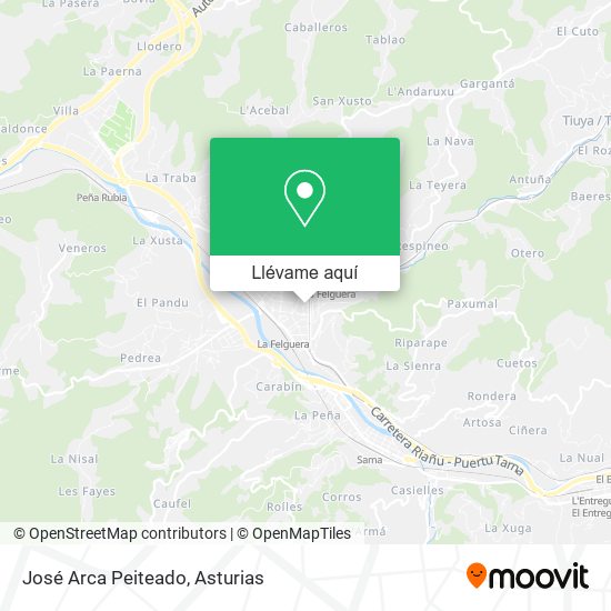 Mapa José Arca Peiteado