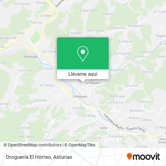 Mapa Drogueria El Hórreo