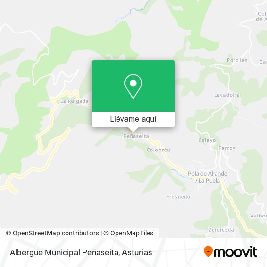 Mapa Albergue Municipal Peñaseita