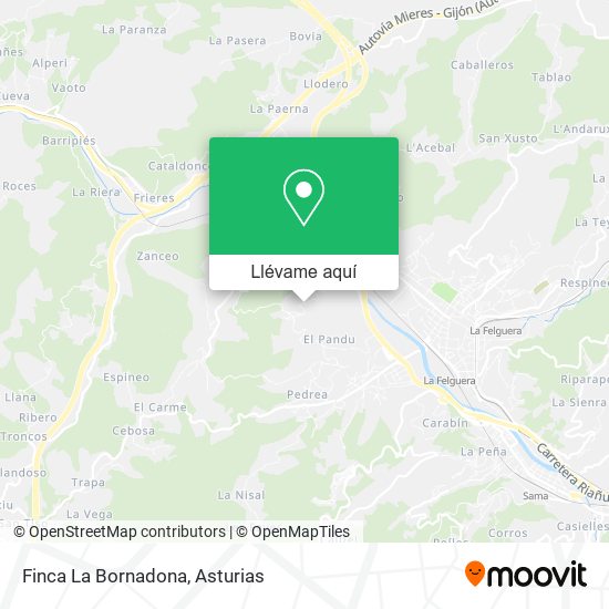 Mapa Finca La Bornadona