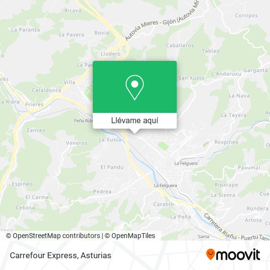 Mapa Carrefour Express