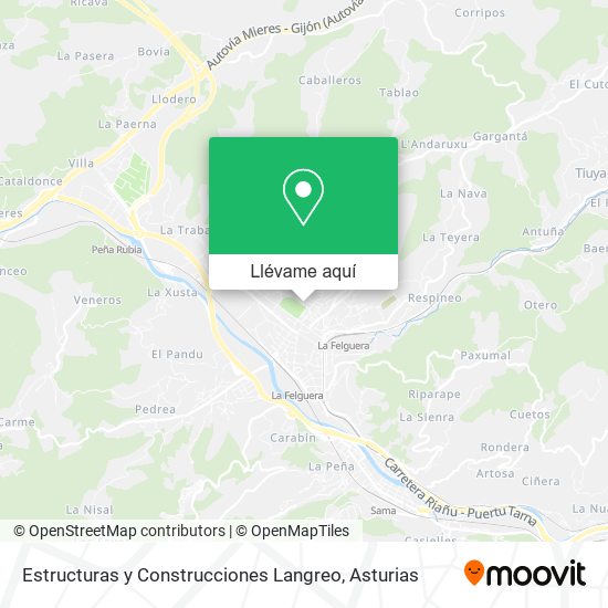 Mapa Estructuras y Construcciones Langreo