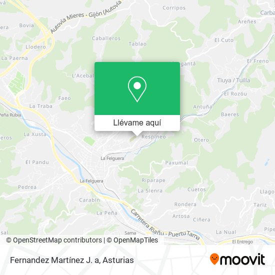 Mapa Fernandez Martínez J. a