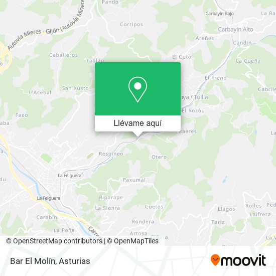 Mapa Bar El Molín